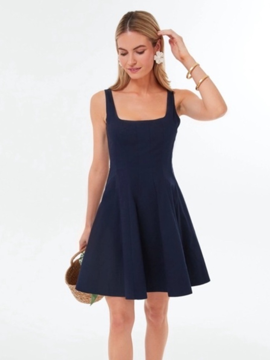 Staud Wells Mini Dress Navy